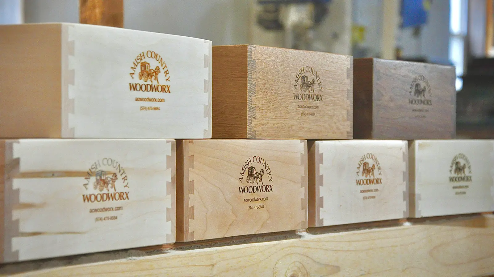 Drawer Presets - Custom Dovetail Drawer Boxes with engraved logo